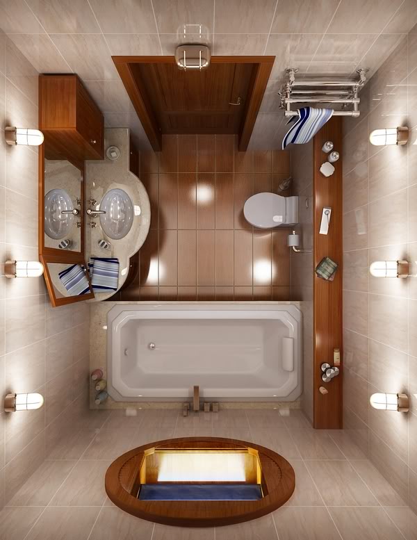 Small bathroom design 5x7