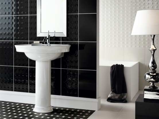 Black And White Bathroom