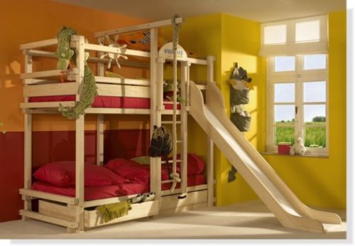 Boy Bunk Beds with Slide