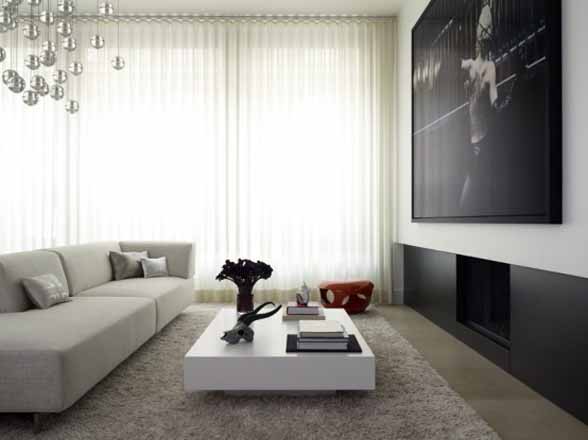interior modern of with cream crop  apartment designing Interior design apartment the the