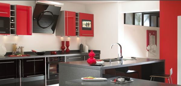 kitchen red Tips for a Modern Kitchen Design and 15 Modern Kitchen Design Ideas from Moben