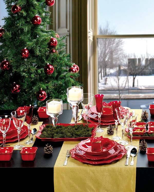 Ideas for decorating the Christmas table