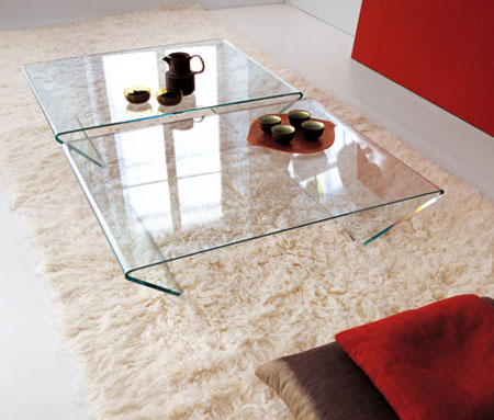 modern glass coffee table. Coffee table with glass on top