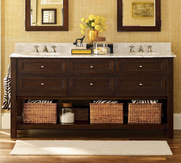 Double and Single Classic Bathroom Sink Console