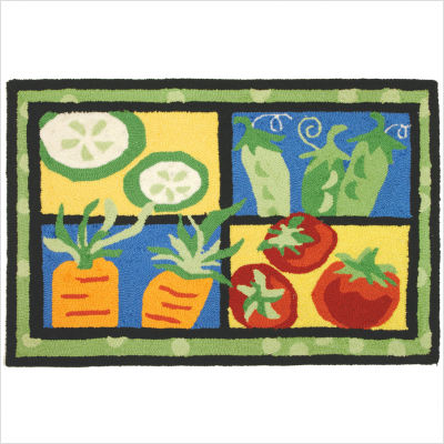 Fruit and Vegetable Rugs for the Kitchen