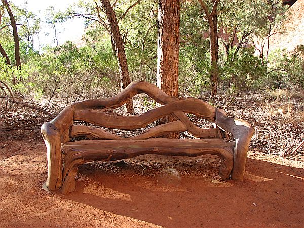 Rustic Wooden Benches Outdoor