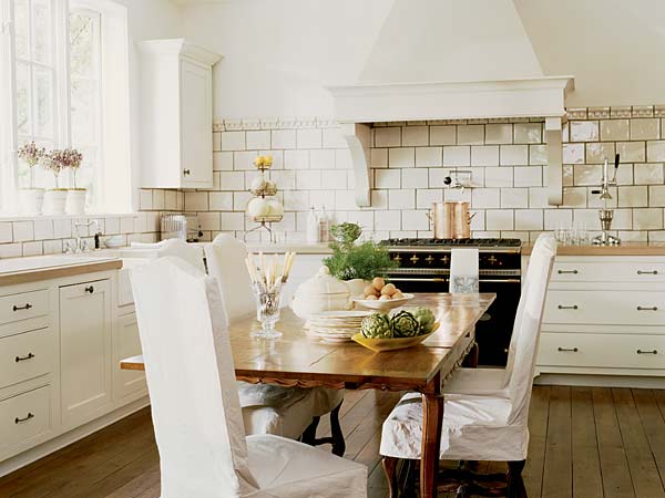 White French Country Kitchens Designs